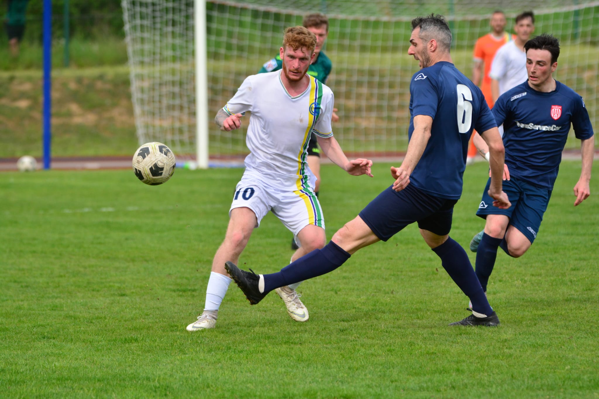 Azione dinamica durante la partita ufficiale della Prima Squadra Vibe Ronchese